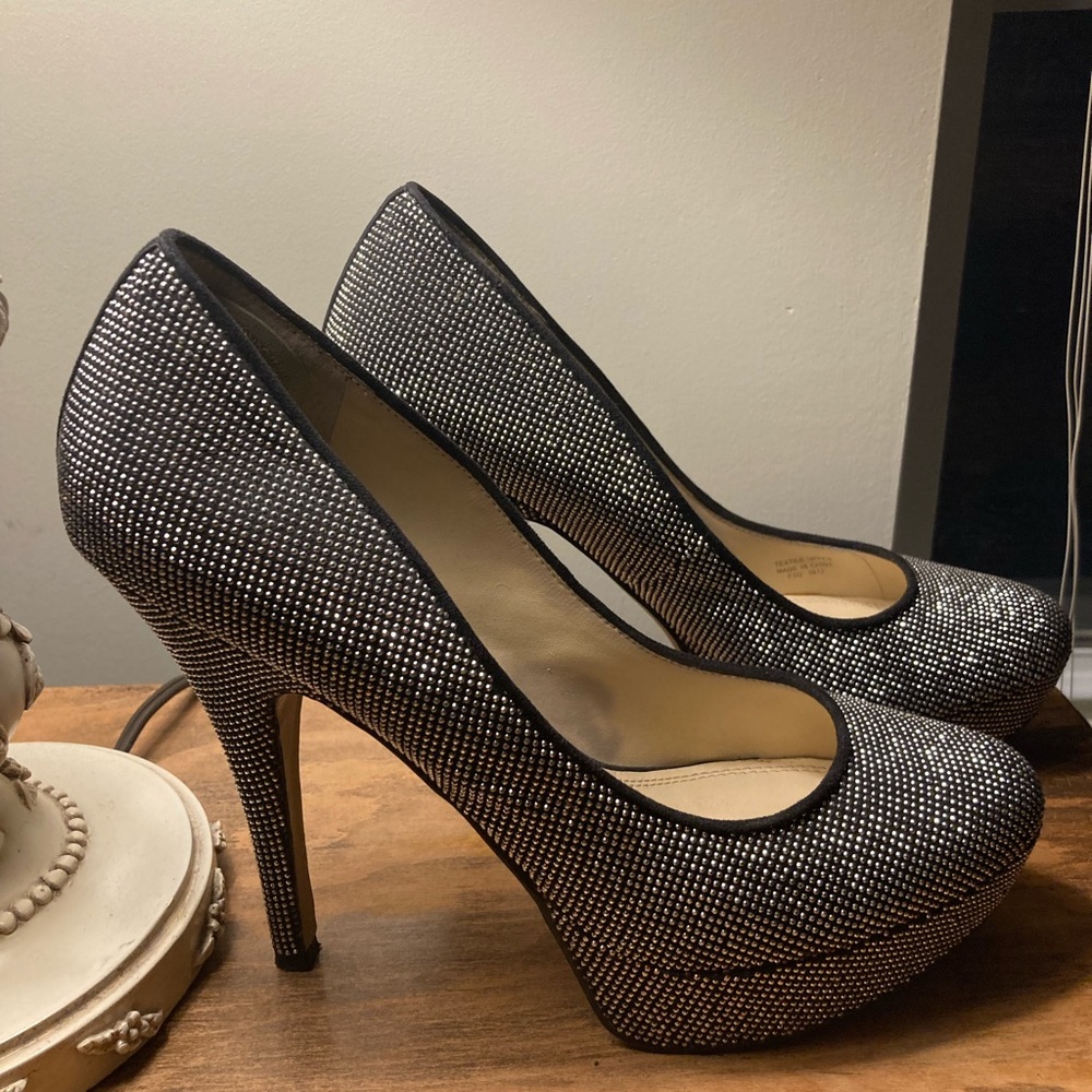 Black w/silver shoes - Enzo Angiolini - size 9 1/2